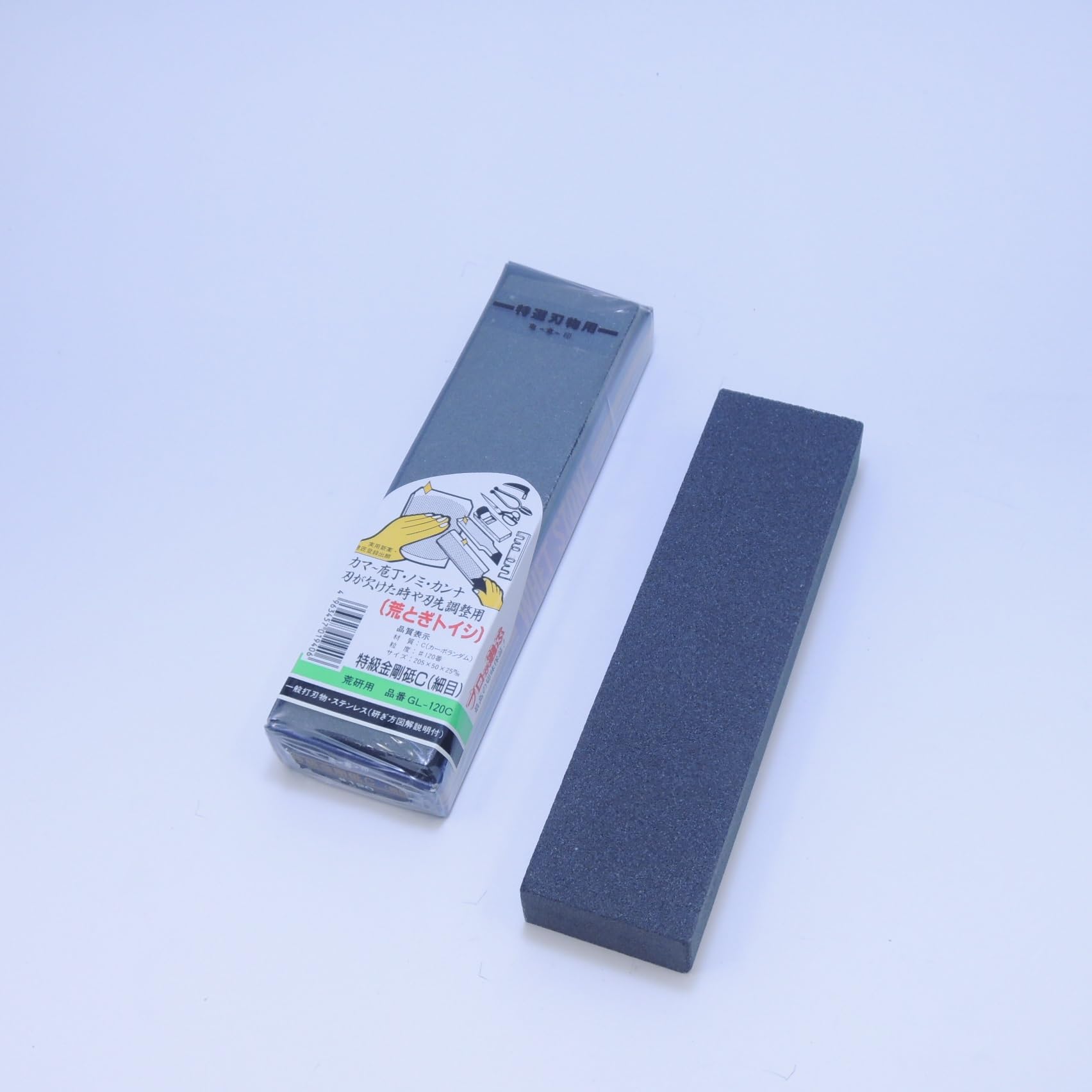 

Kamejirushi Special Grade Kongo Whetstone Fine Grit C#120, (Rough), 205x50x25mm, GL-120C чорний