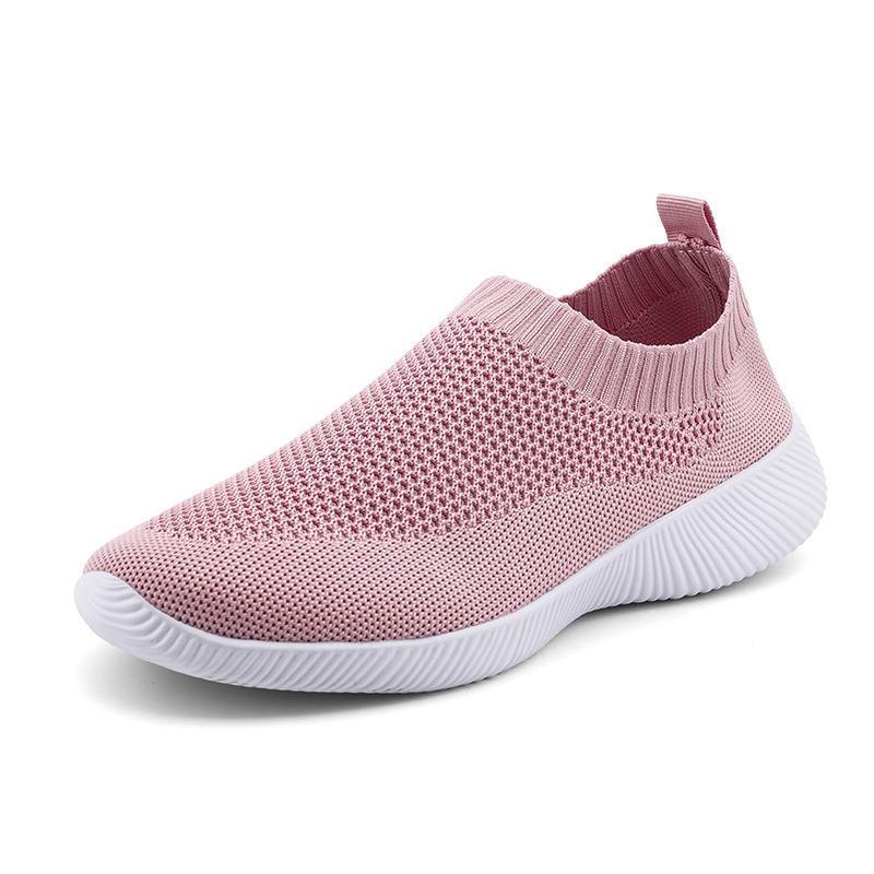 Women's shoes flying shoes flat bottom light foot cover sports style low-top casual shoes wear-resistant outdoor ultra-light women's shoes
