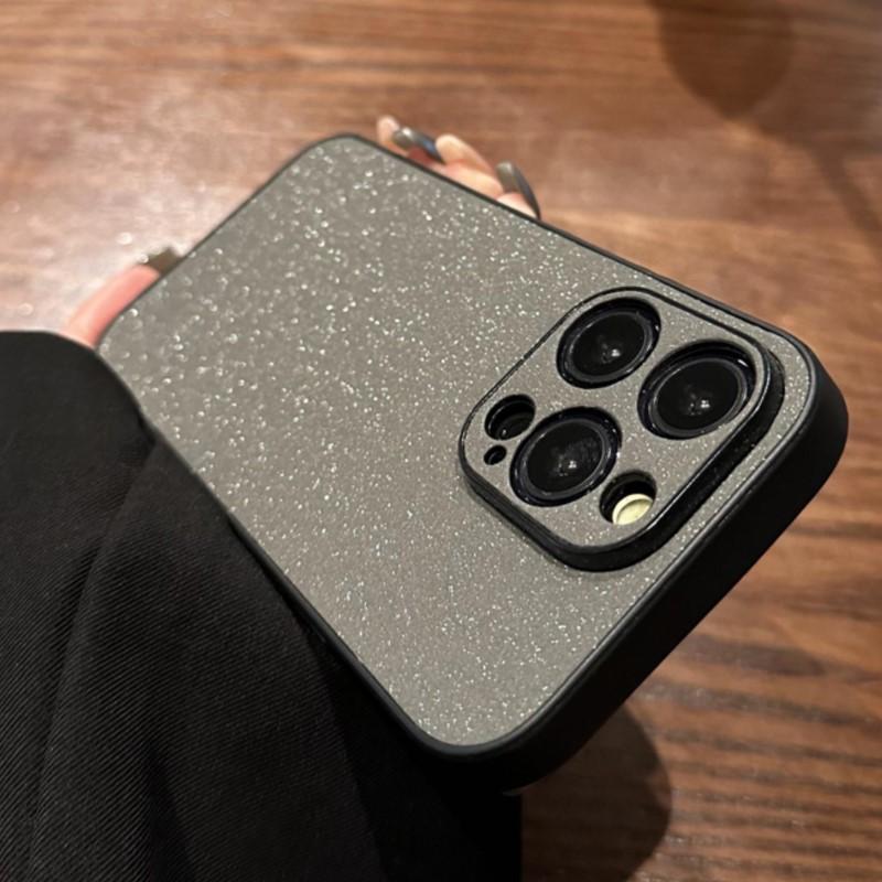 

Роскошный блестящий кожаный чехол для iPhone 15 14 13 12 11 Pro X XR XS Max 7 8 Plus Мягкий силиконовый противоударный чехол с пайетками For iPhone 13 серый