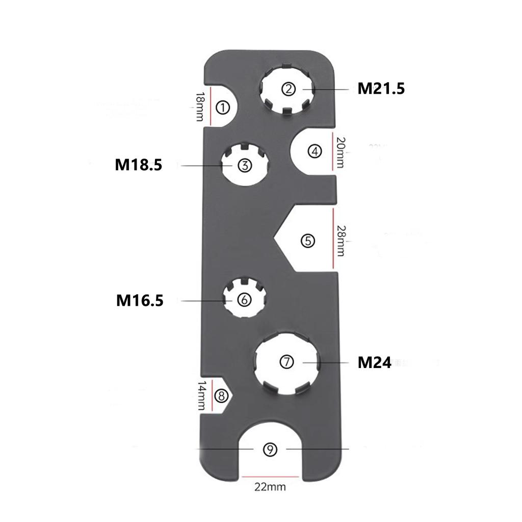 Ergonomic Faucet Aerator Wrench Professional Tool Universal Sink Aerator Removal Key Compact Size for Multiple Sizes