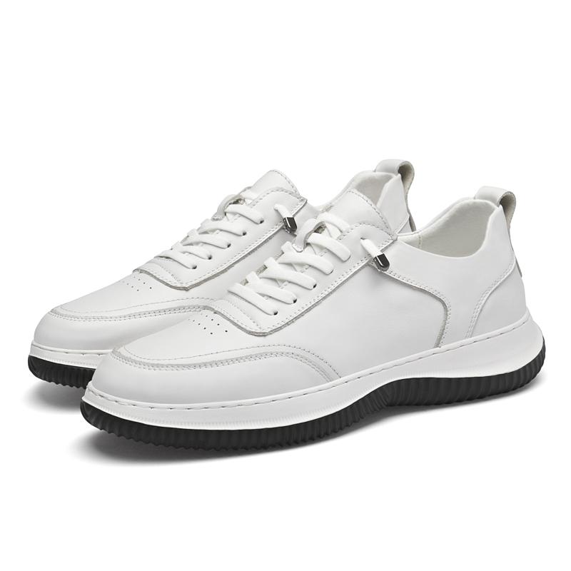 

Модные повседневные туфли из натуральной кожи черного и белого цвета. Удобные, для отдыха, универсальные, со шнуровкой, для офиса, для вождения, для прогулок, мужские туфли. 44 белый