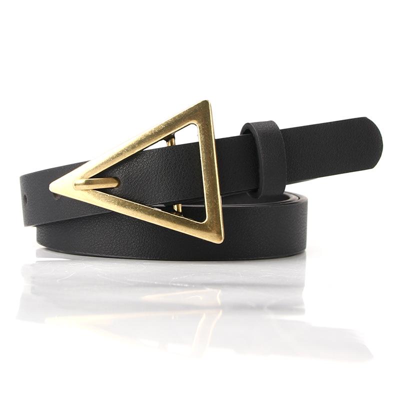 Women'S Fashion Belt Dress Dongdaemun Alloy Triangle Buckle Tide Belt Hair