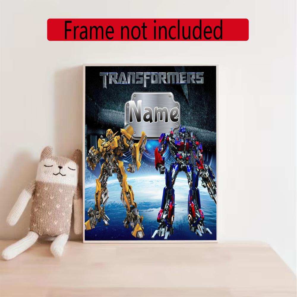 Love Transformers Customize Your Name Diamond Painting Round Diamond Diy Frameless Holiday Artwork Suitable For Home Office Wall Decoration