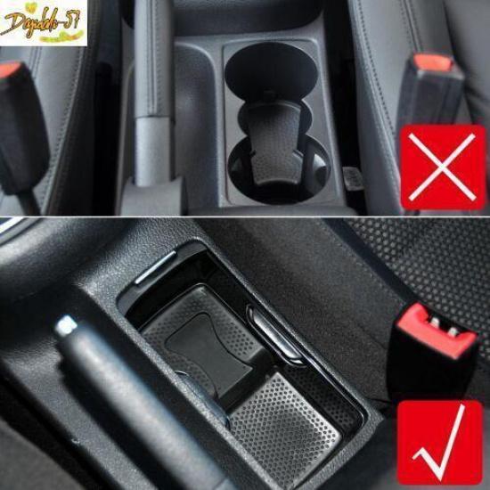 For VW Golf 6 MK6 GTI 2008-2012 Carbon Seat Water Cup Holder Cover Trim