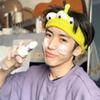 Plush Cartoon Headband Big Eye Decoration Elastic Hair Band for Sports and Makeup Face Wash 3 Eyes Headband