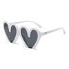 Fashion New Peach Heart Sunglasses Female  Trend Personality Party Large Frame Sun Glasses Street Photo Eyelasses