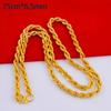 Alloy Gold Plated Necklace for Women  Fashion Imitation Snake Bone Chain Twisted Statement Chain for Evening Party
