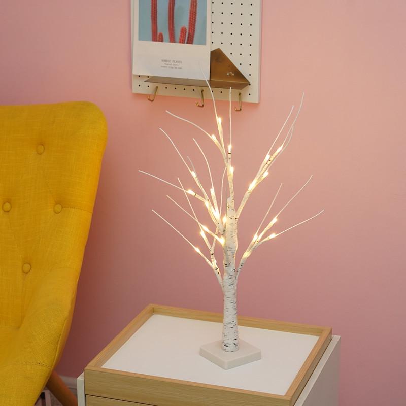 LED String Lights for Christmas, Easter, and Halloween - Birch Tree & Egg Design for Indoor/Outdoor Decor