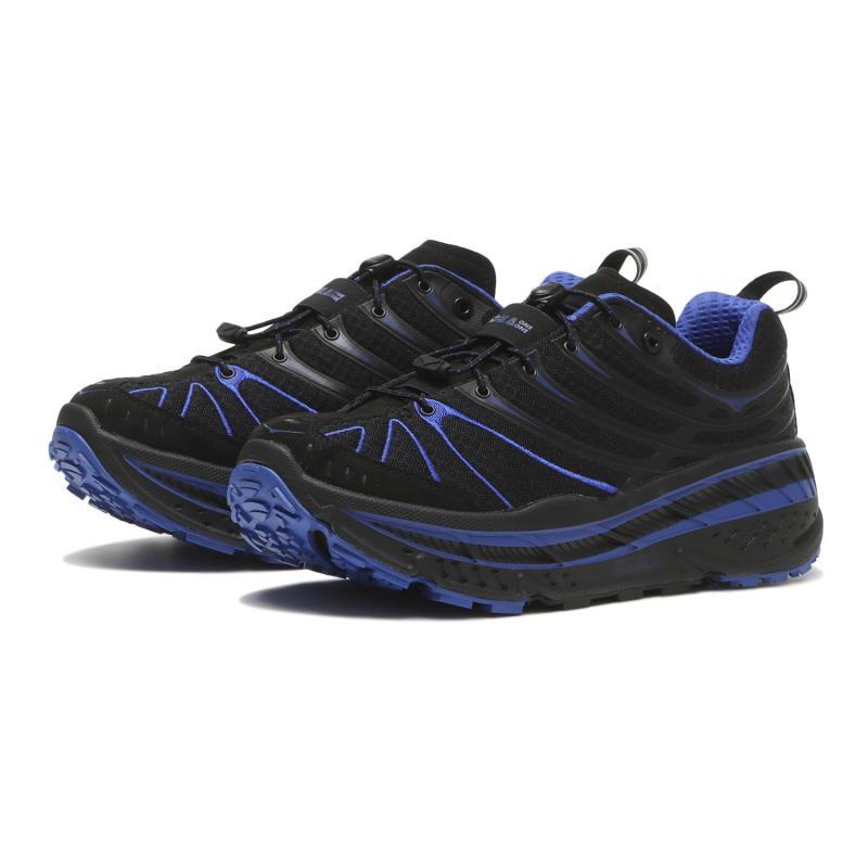 HOKA One One Stinson Evo Og Black Blue Sneakers 1155350-BLTR