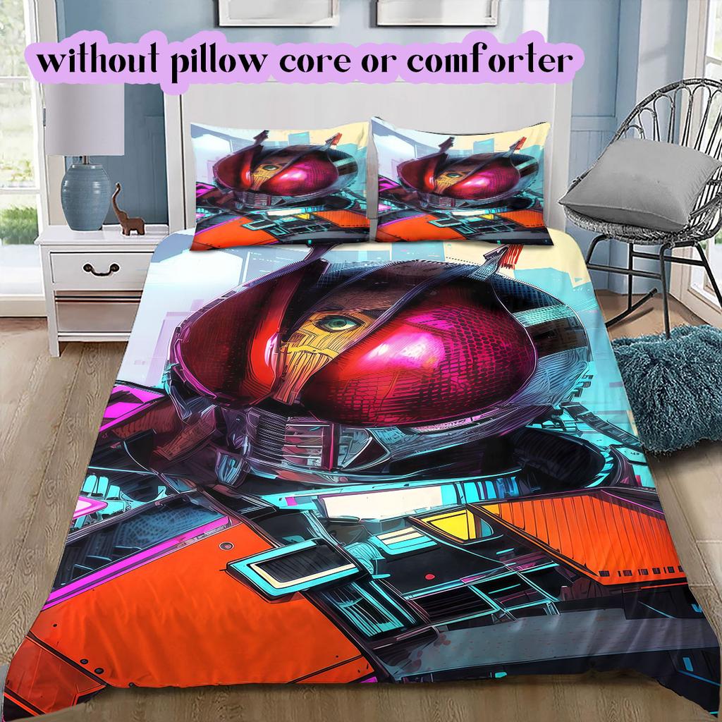Kamen Rider Soft and Comfortable Duvet Cover, Children's Bedding Set Gift, Extra Large Size, Various Sizes Available