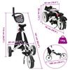 Golf Trolley Black and White 100 x 69 x 114 cm Aluminum