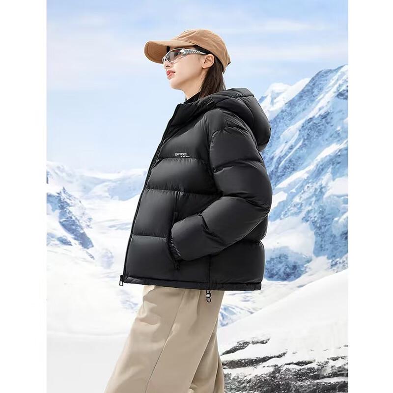 SNOWFLYING Unisex Hooded Down Jacket