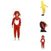 Kids Deluxe Sonic The Hedgehog Costume Jumpsuit Cosplay Onesies