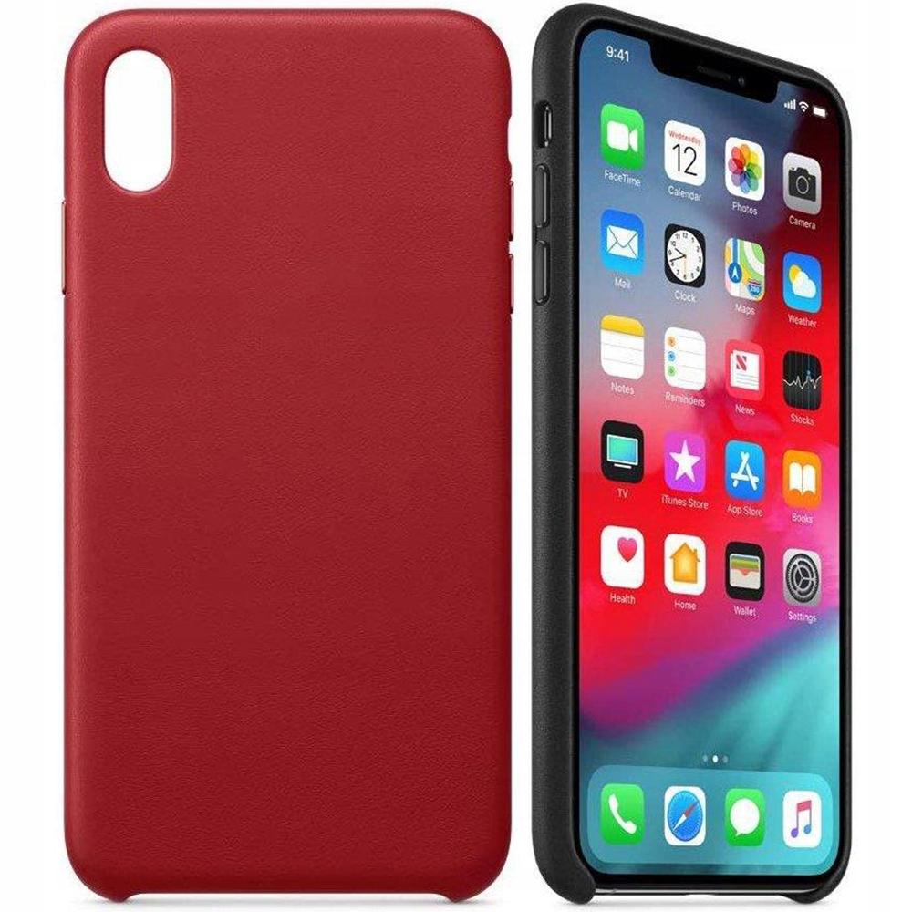 Custodia in ecopelle con flip per iPhone 12 Mini rossa