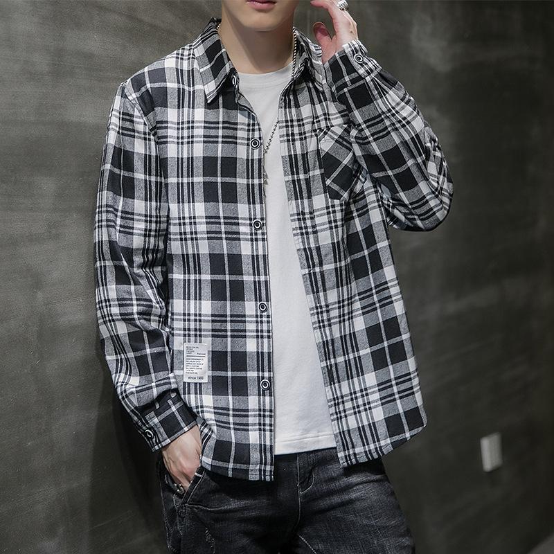 Buy Autumn Korean Cotton Plaid Shirt 