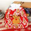 Christmas Gift Bag New Linen Cartoon Christmas Candy Bag Handbag Santa Claus Gift Bag