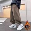 Koreanische Kinder Sporthose mit Kordelzug und elastischen Bündchen für Tween-Jungen, lässige Trainingshose, Teenager-Kinder Outdoor-Hose, Jogginghose
