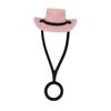 Silicone Cowboy Hat Straw Cap Cute Hat Shape Straw Topper Reusable Straw Tip Protector Cap Mug Accessory Gift Straws Cap