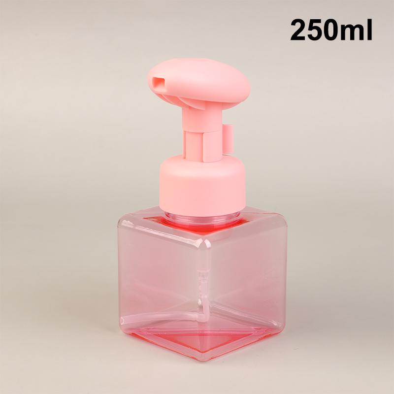 250/450ml Schaumspender Kunststoff Nachfüllbar Leer Seife Nachfüllbar Pressflasche Kosmetikverpackung Flüssigseifenbehälter
