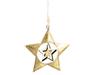 Golden Star Christmas Tree Ornament Metalwork Pendant For Christmas