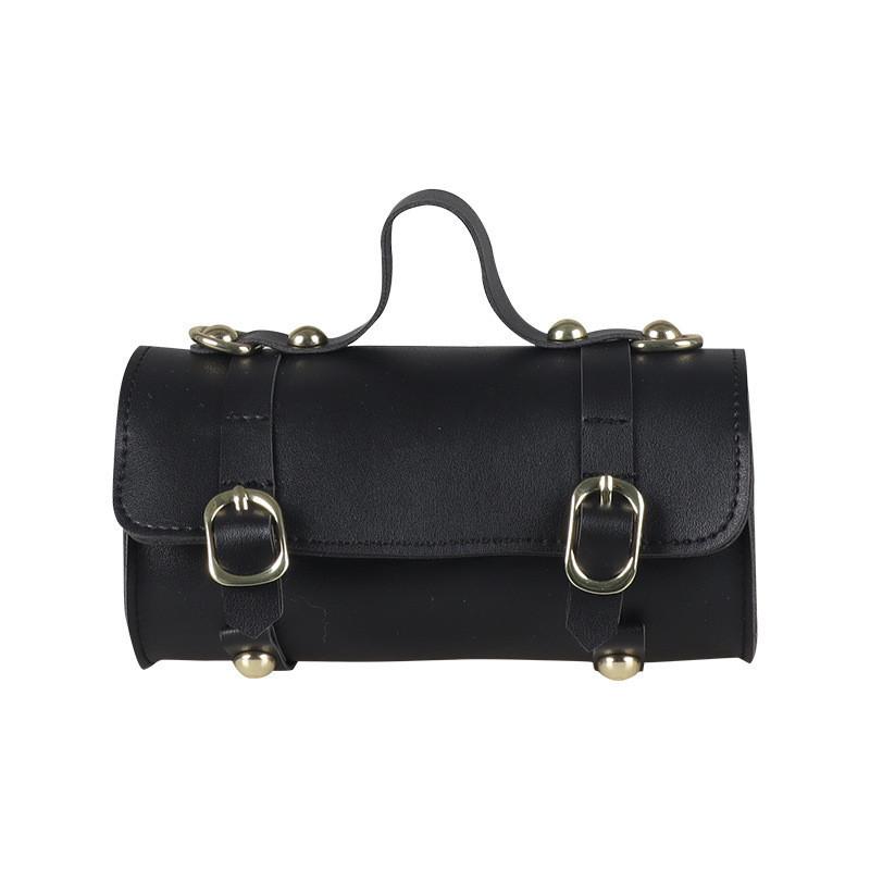 Stylish Korean Children's Bag For Girls Fashionable Cylinder Tote Purse In Bright Colors