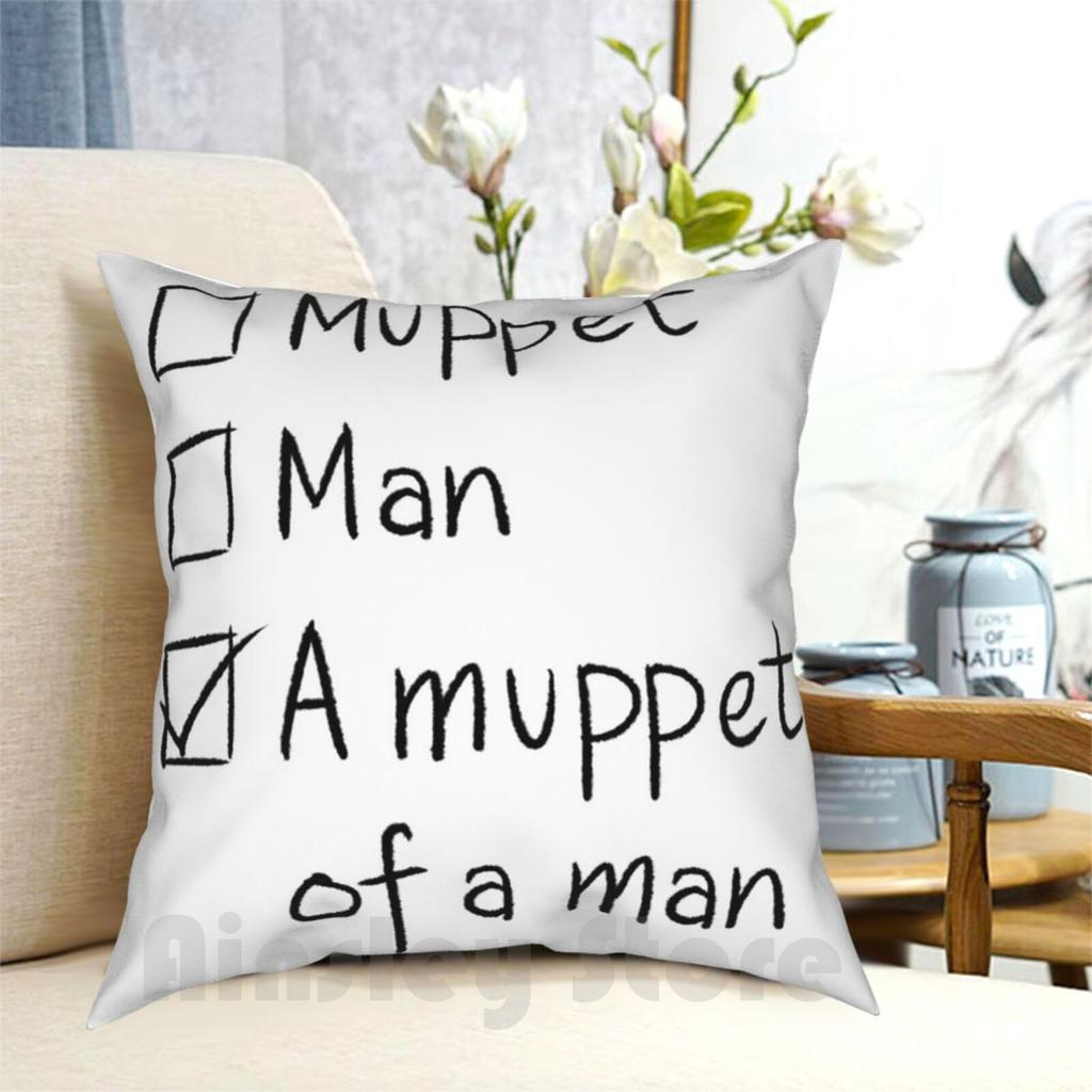 Or Man Pillow Case Printed Home Soft Throw Pillow The Musicals Funny Movies Fandom Check Box Simple Text Black And White