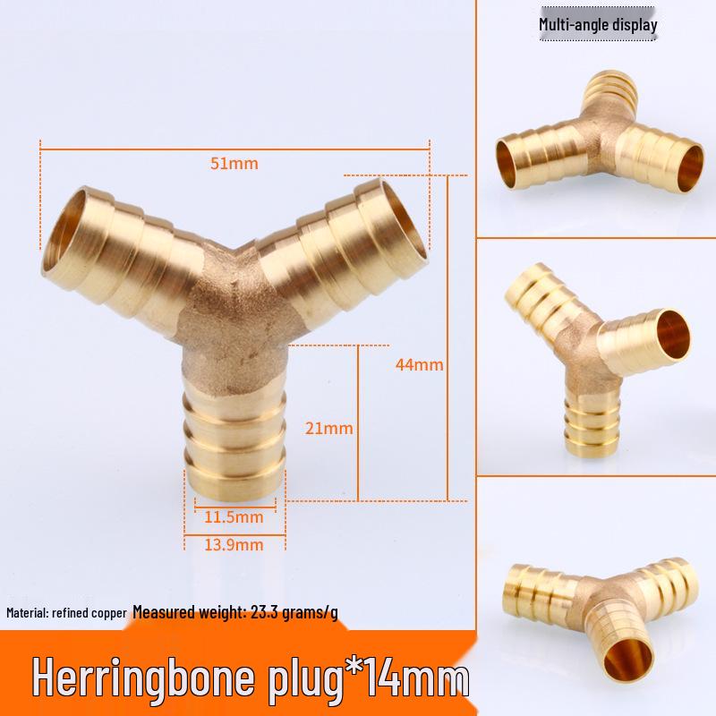 Miedziana Pagoda Trójnik Typu Y Dysza do Rury Gazu Ziemnego, Zielona Głowica, Dostępna w Rozmiarach 6/8/10/12.