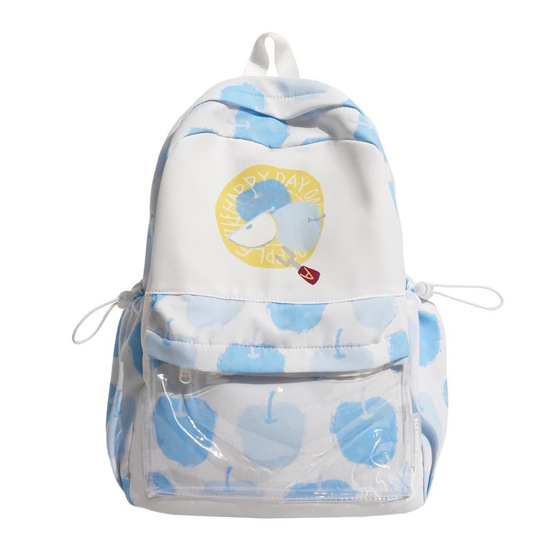 Print Backpack Student Schoolbag Small