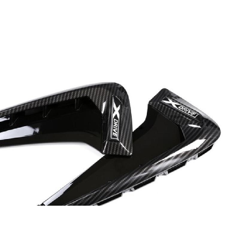 Carbon Side Marker Fender Air wing Vent Trim M Cover For 2014+ BMW F15-X5 X5 35I