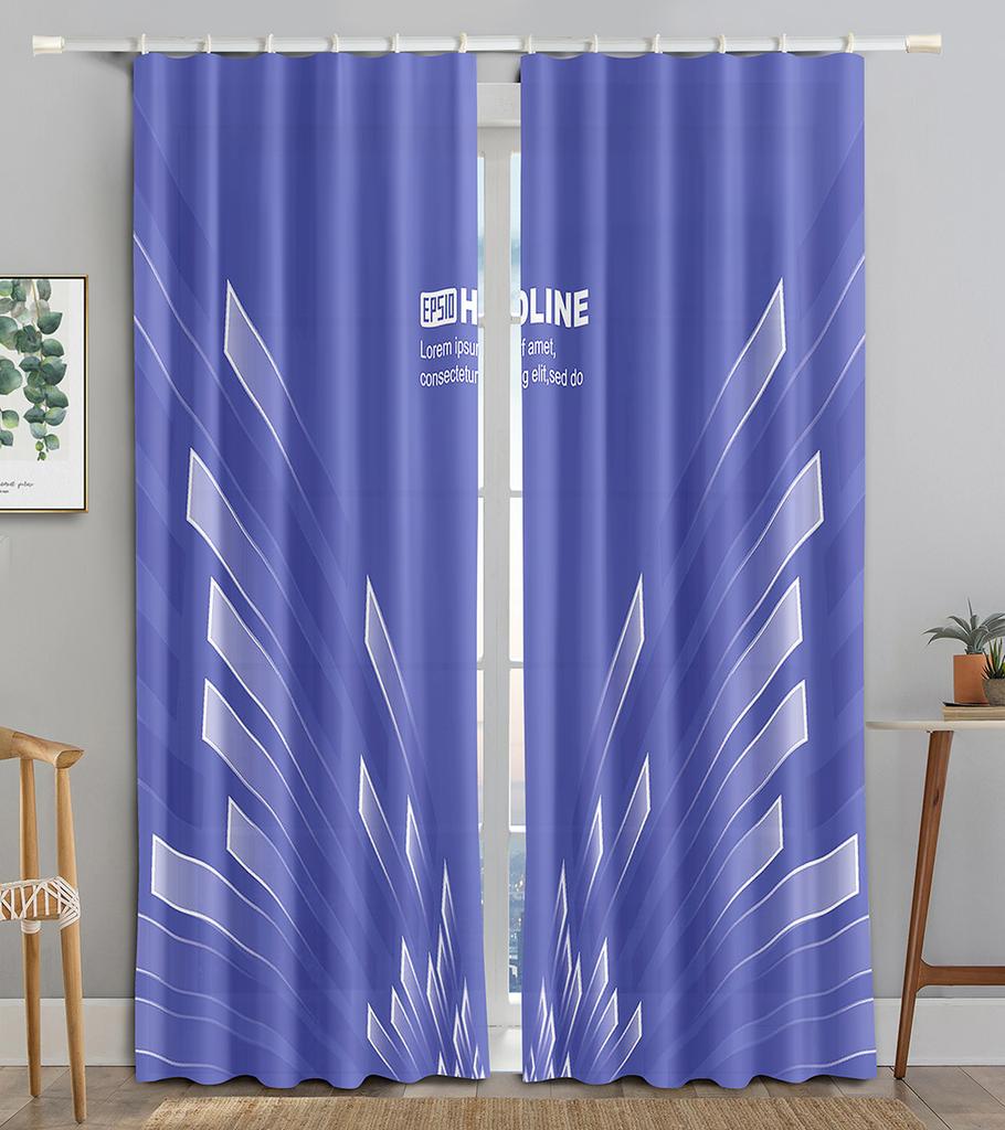 Cool Colorful Metal Technology Wing Blackout Window Curtain for Living Room Bedroom Bathroom Kicthen Door Cupboard Decor Hooks