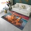 3D Pentium Gallant Horse Steed Animal Carpet Rug for Home Living Room Bedroom Sofa Doormat Decor,kid Area Rug Non-slip Floor Mat