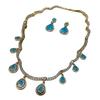 Italian Seiko Simple High-End Ice Flower Zirconium Vintage High Jewelry Set Paraipa Necklace Ear