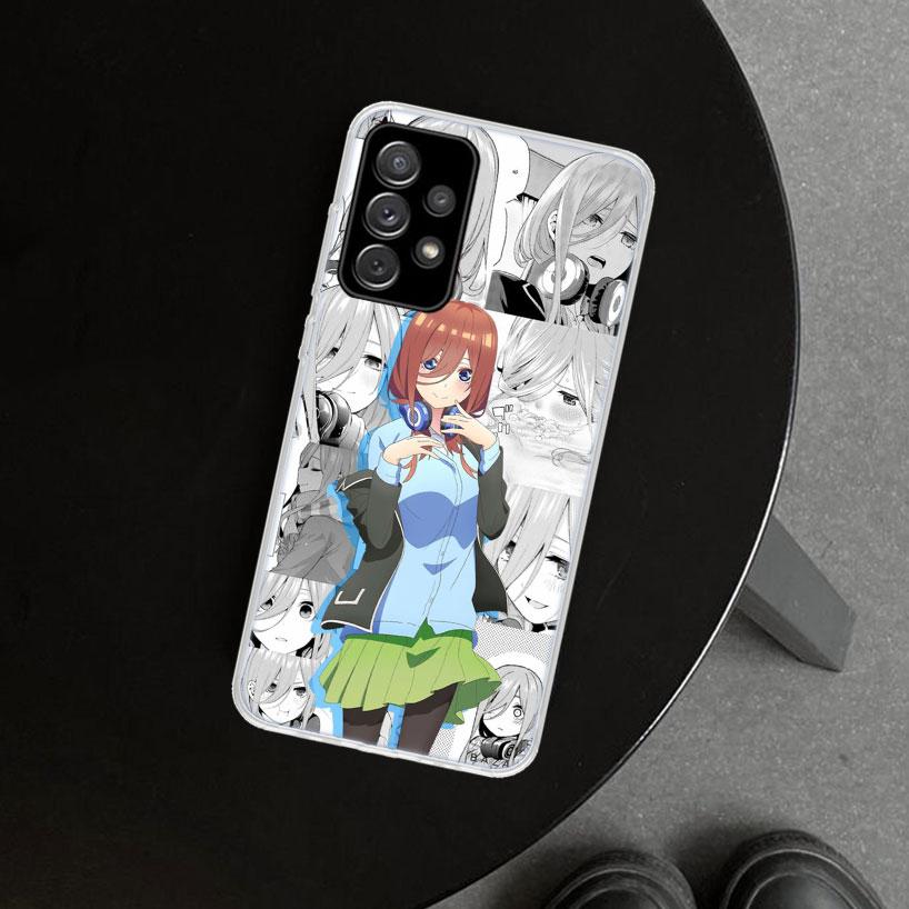 Nakano Miku Anime Phone Case Cover For Samsung Galaxy A12 A22 A32 A52 A72 A02S A51 A50S A31 A20S A10S Note 20 Ultra 10 Plus Gala