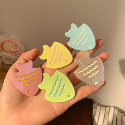 Dopamine Cartoon Cute Little Fish Hairpin Summer Small Fresh Broken Hair Bangs Side Clip Sweet Versatile Hair Accessories Woman