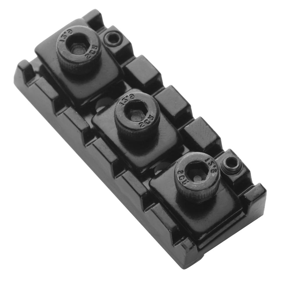 Elektrische Gitarre Saitenblockierer Zinklegierung 42,5 mm Saitenblockierer mit Dichtungsschraube Schraubenschlüssel Ersatz Gitarrenzubehör