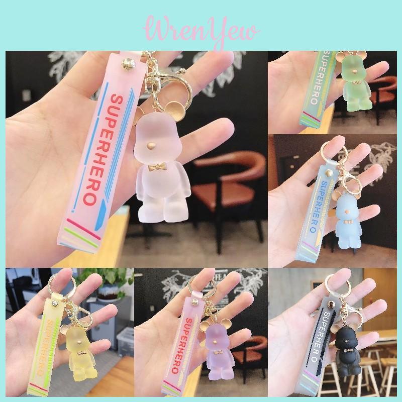 Adorable Crystal Bear Doll Keychain For Your Car Or Bag