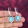 Larimar Ohrringe, 925 Sterlingsilber Schmuck, Edelstein Ohrringe, Geschenk für Sie Handgefertigter zarter Schmuck
