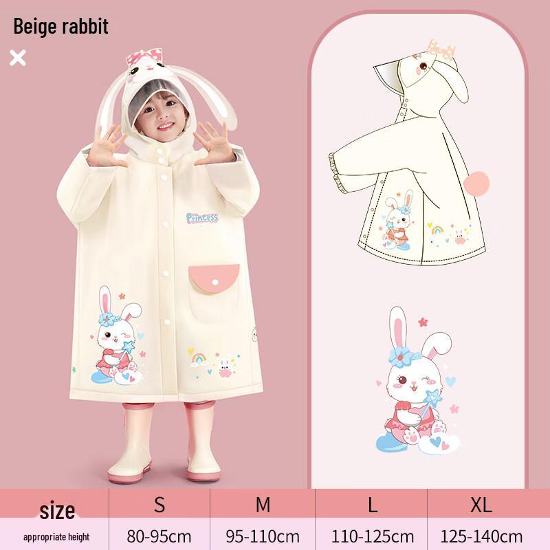 Kids Raincoat with Backpack Slot