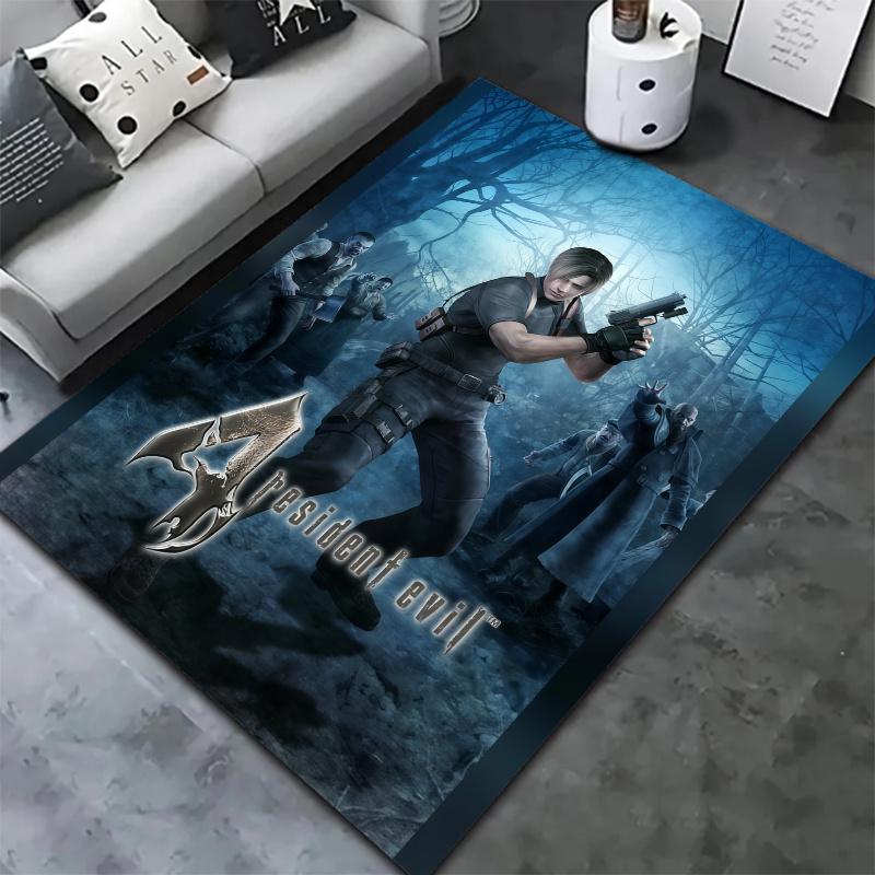 Resident Evil Carpet Rug for Living Room Bedroom Home Sofa Decoration,Kids play Nonslip Floor Mat