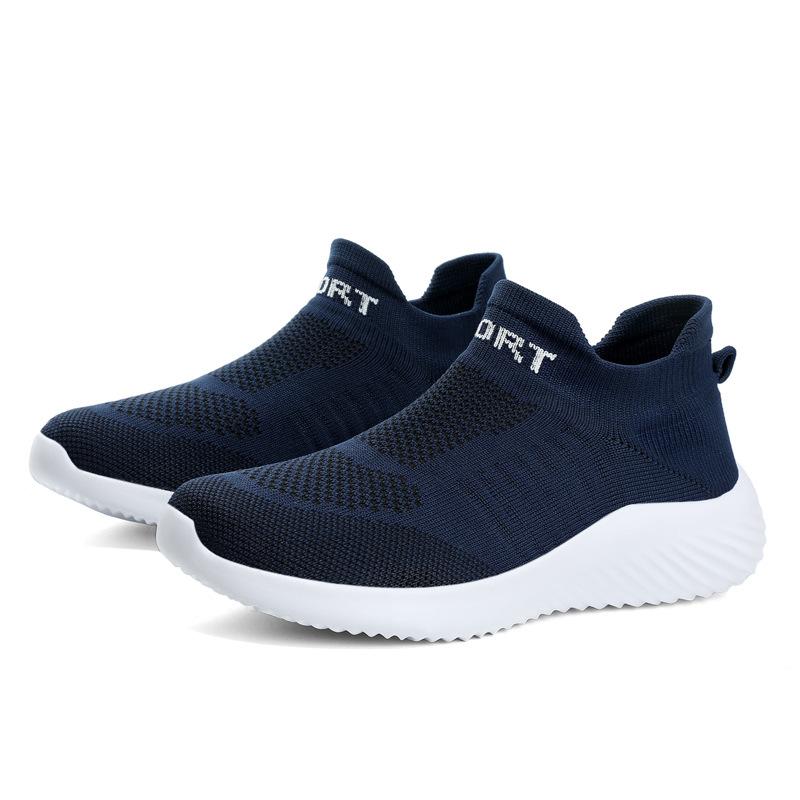 Fashion Men's Sneakers Lightweight Breathable Running Shoes for Men Mesh Summer Slip on Outdoor Walking Yoga Shoe Zapatillas De Deporte