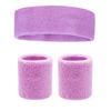 Exercise and fitness cycling basketball badminton breathable and sweat-absorbent headband hand protection wrist protection headband set