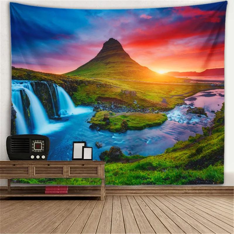 

VIKAMA 2026 New Arrival Large Window View Tapestry Tree Hollow Stove Wall Hanging Backdrop Decor for Bedroom Living Room 74x94cm(29x37in)