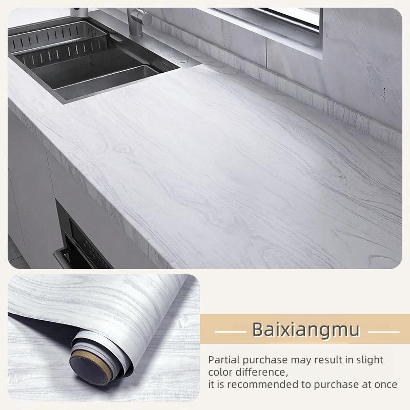 40CM Furniture Renovation Stickers Self-adhesive Wood Grain Stickers Wallpaper Cabinets Wooden Doors Tabletops Wall Sticker