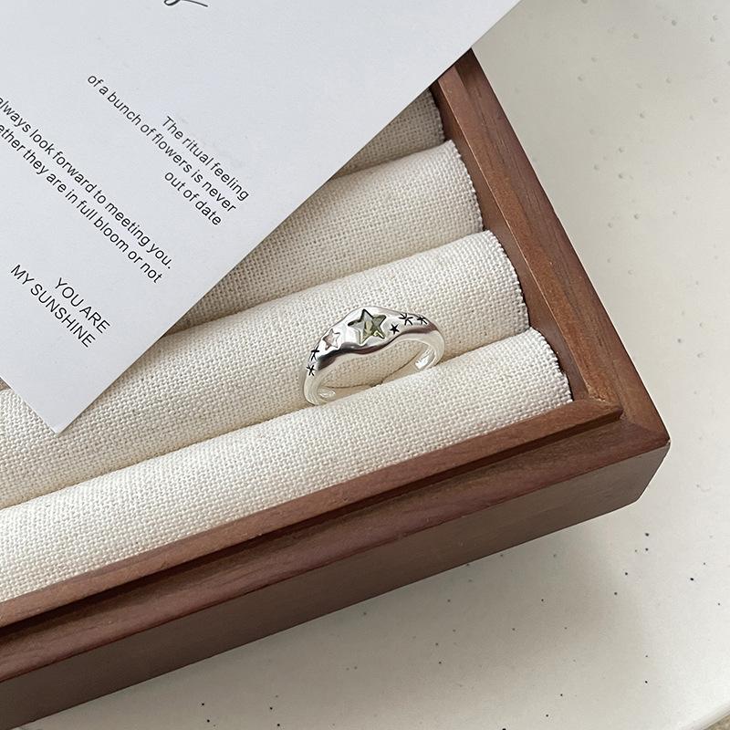 Copper Shaped Heart Adjustable Ring For Women With Vibrant Colorful Zircon Stones Design