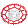 Aluminum Alloy 46T 104 BCD Chainring and Adapter Replacement for Tongsheng Mid Drive Motor Red