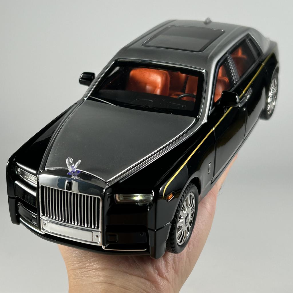 1:18 Modelli di Auto in Lega Rolls Royce Phantom Limousine Metallo Diecast Decorazione per la Casa Ornamento da Scrivania Alta Simulazione Regali