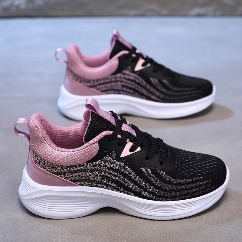 Spring sports shoes women's shoes mesh breathable soft-soled running shoes lightweight students non-slip casual shoes women