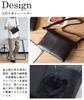 Saccoche Bag Genuine Leather Shoulder Bag Thin Gusset iPadmini YKK Cowhide Nappa Leather Black Olive Japanese Company [TIDING] Men's [Genuine Product]