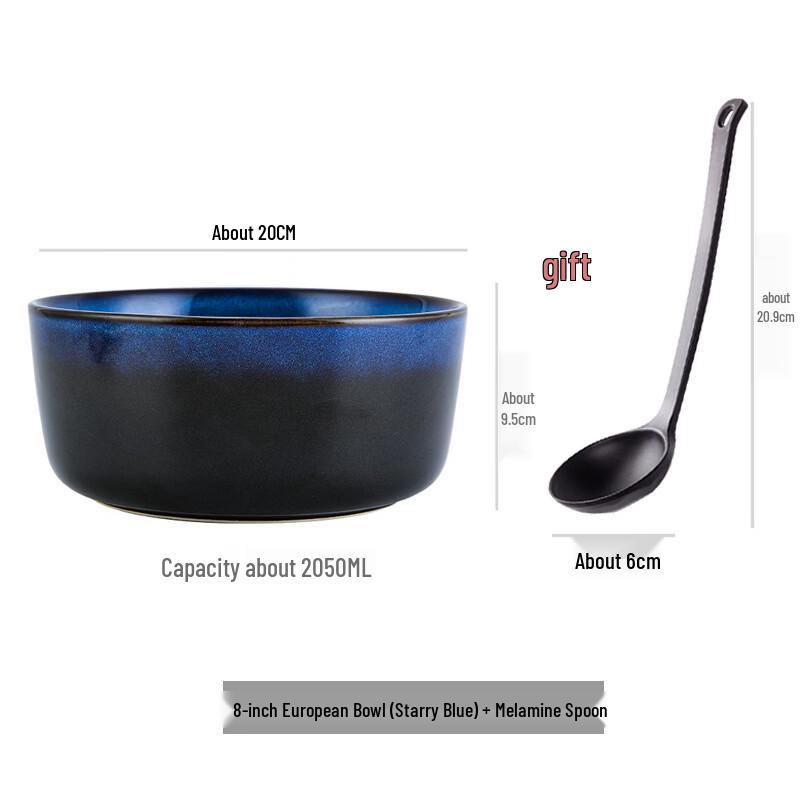 Abay Japanese Ceramic Noodle Bowl