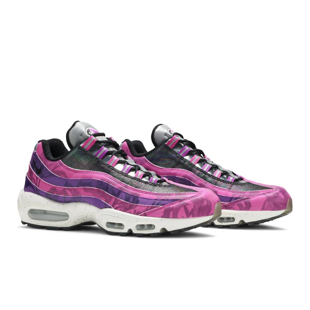 Nike Air Max 95 Premium 'Flame Powder' (Unisex) Flame Powder / Metallic Silver / Bright Purple / Sail Running Shoes CV0032 605